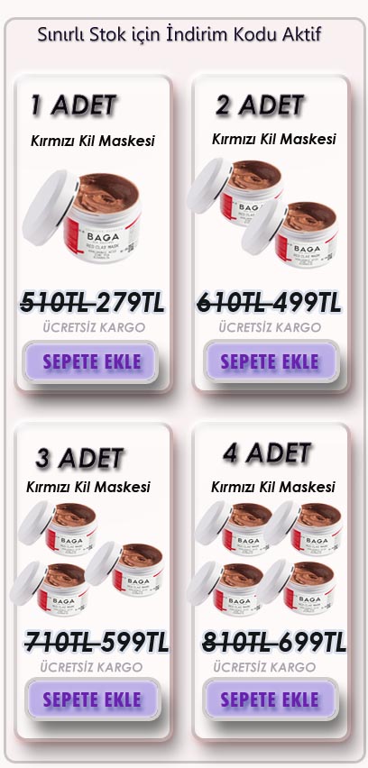 Baga Kırmızı Kil Maskesi 